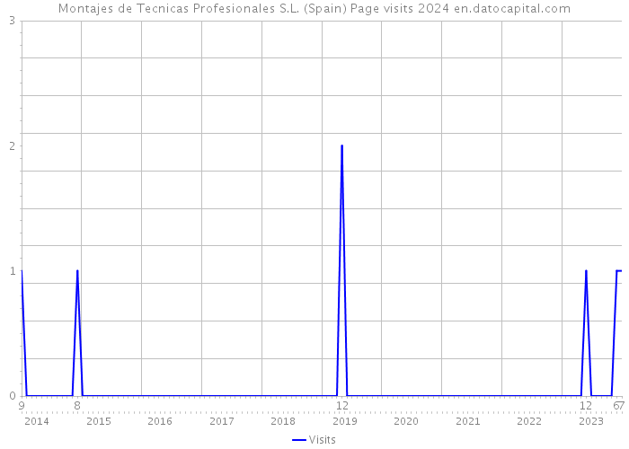 Montajes de Tecnicas Profesionales S.L. (Spain) Page visits 2024 