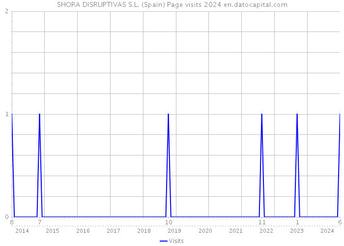 SHORA DISRUPTIVAS S.L. (Spain) Page visits 2024 