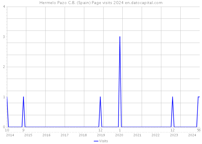 Hermelo Pazo C.B. (Spain) Page visits 2024 