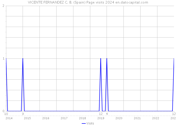 VICENTE FERNANDEZ C. B. (Spain) Page visits 2024 