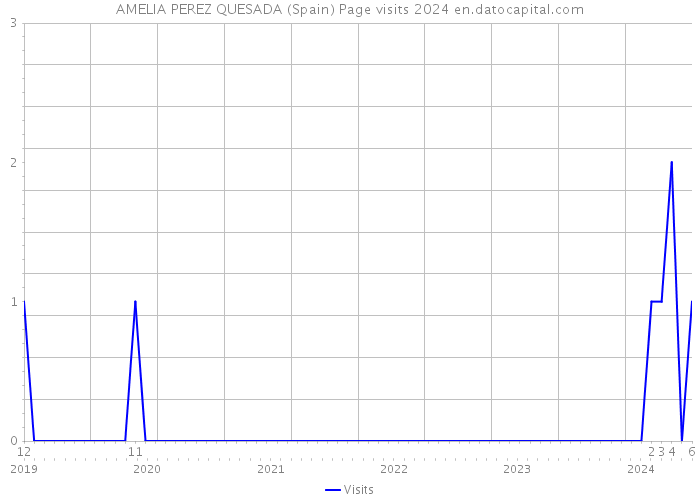AMELIA PEREZ QUESADA (Spain) Page visits 2024 
