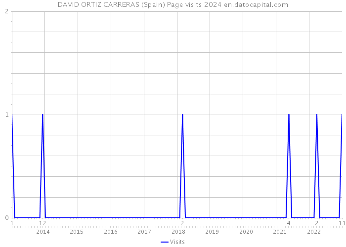 DAVID ORTIZ CARRERAS (Spain) Page visits 2024 