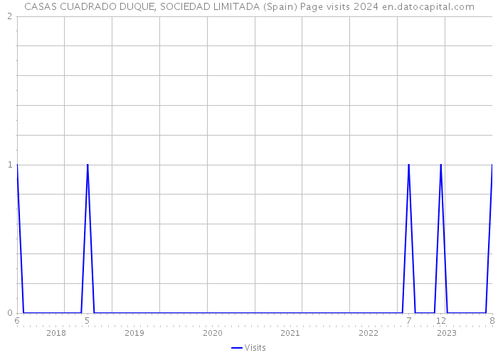 CASAS CUADRADO DUQUE, SOCIEDAD LIMITADA (Spain) Page visits 2024 