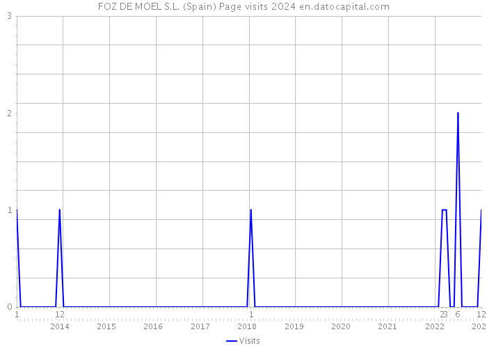 FOZ DE MOEL S.L. (Spain) Page visits 2024 
