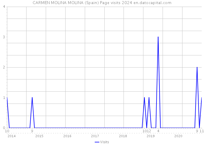 CARMEN MOLINA MOLINA (Spain) Page visits 2024 