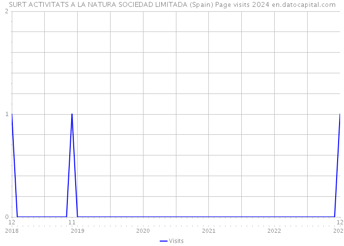 SURT ACTIVITATS A LA NATURA SOCIEDAD LIMITADA (Spain) Page visits 2024 