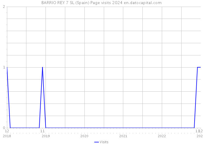 BARRIO REY 7 SL (Spain) Page visits 2024 