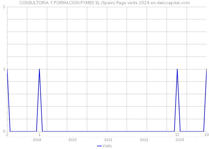 CONSULTORIA Y FORMACION PYMES SL (Spain) Page visits 2024 