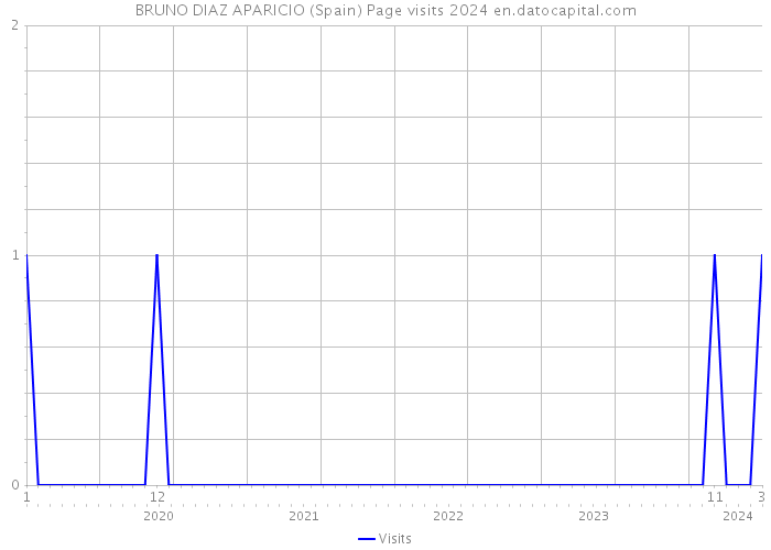 BRUNO DIAZ APARICIO (Spain) Page visits 2024 