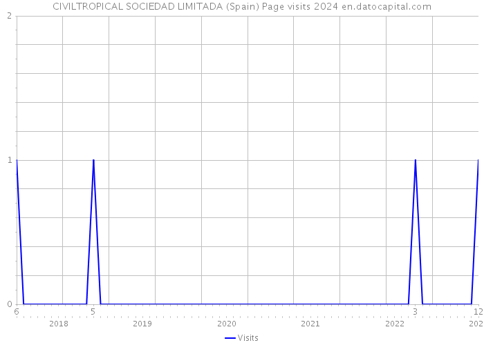 CIVILTROPICAL SOCIEDAD LIMITADA (Spain) Page visits 2024 