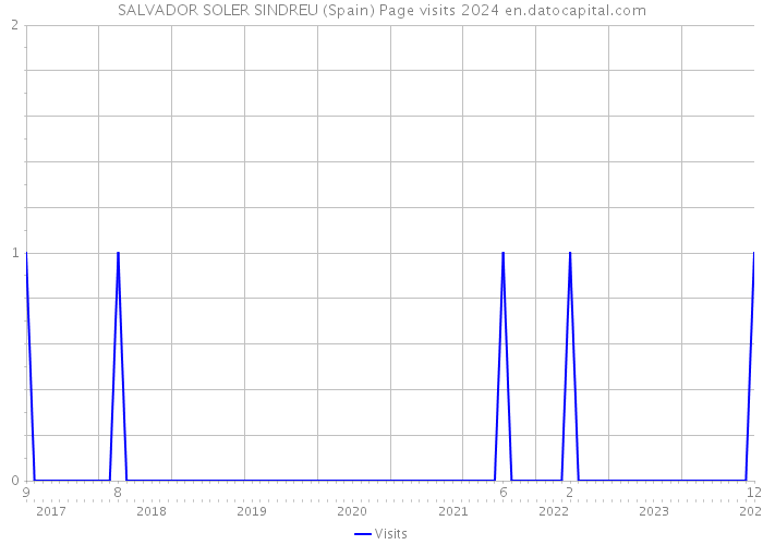 SALVADOR SOLER SINDREU (Spain) Page visits 2024 