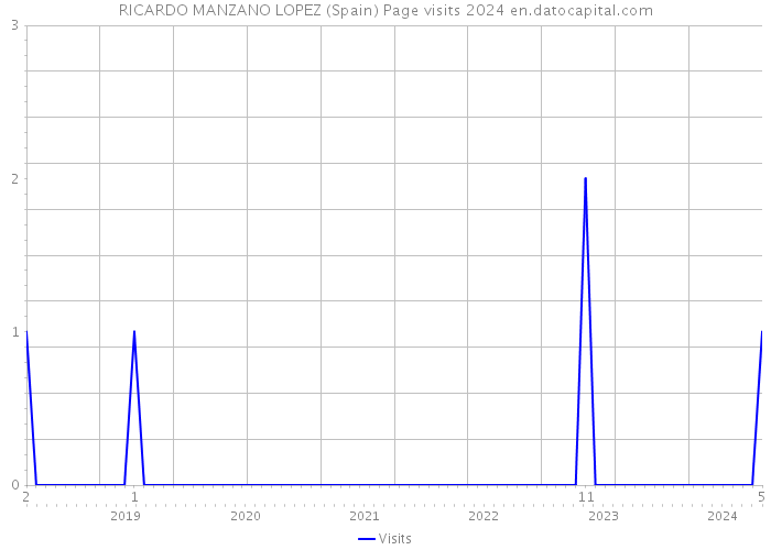 RICARDO MANZANO LOPEZ (Spain) Page visits 2024 