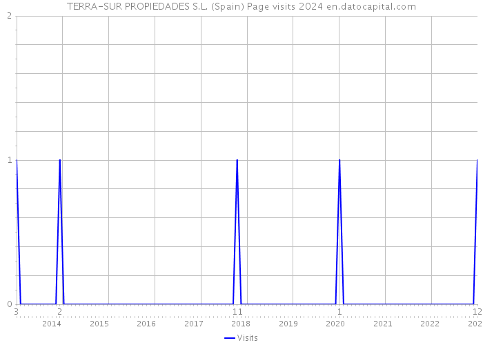 TERRA-SUR PROPIEDADES S.L. (Spain) Page visits 2024 