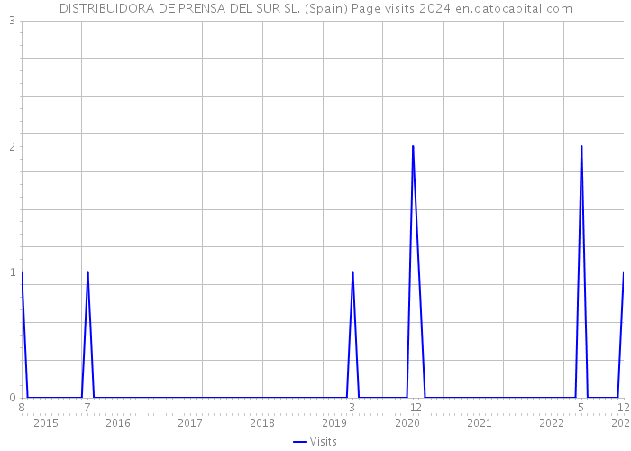 DISTRIBUIDORA DE PRENSA DEL SUR SL. (Spain) Page visits 2024 