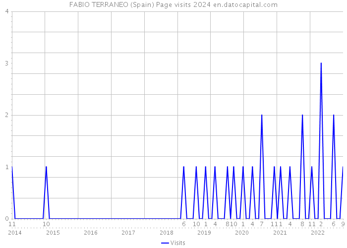FABIO TERRANEO (Spain) Page visits 2024 