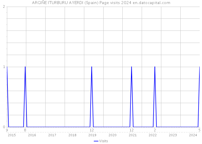 ARGIÑE ITURBURU AYERDI (Spain) Page visits 2024 