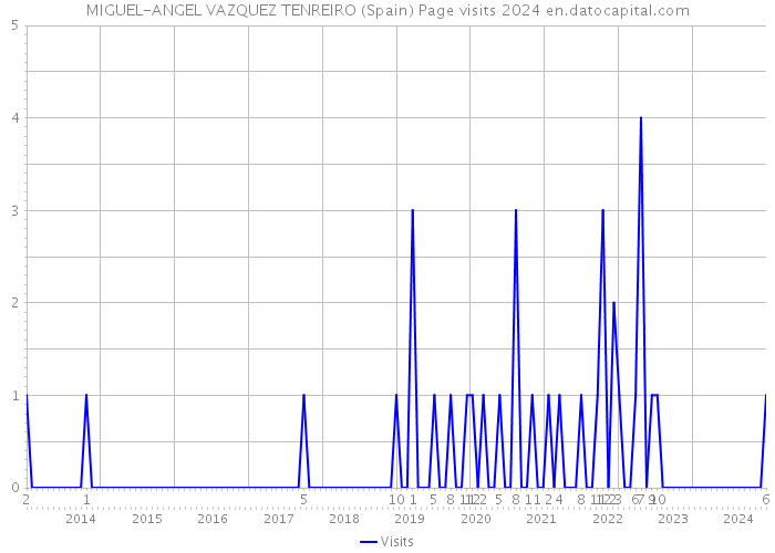 MIGUEL-ANGEL VAZQUEZ TENREIRO (Spain) Page visits 2024 