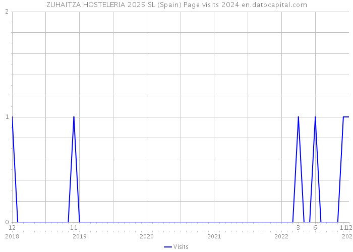 ZUHAITZA HOSTELERIA 2025 SL (Spain) Page visits 2024 