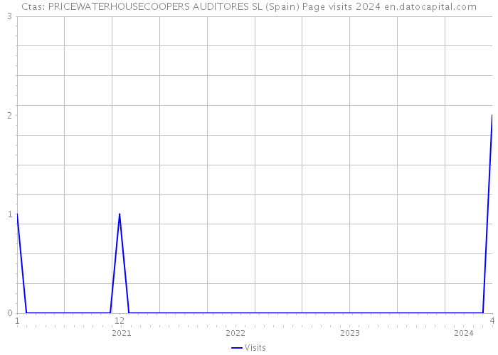 Ctas: PRICEWATERHOUSECOOPERS AUDITORES SL (Spain) Page visits 2024 