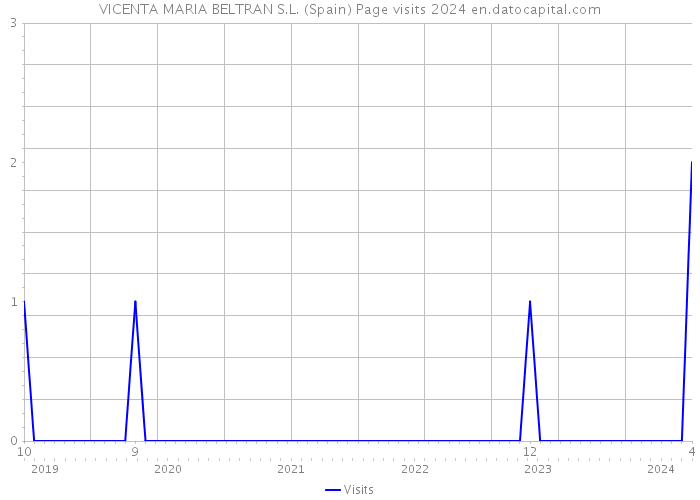 VICENTA MARIA BELTRAN S.L. (Spain) Page visits 2024 