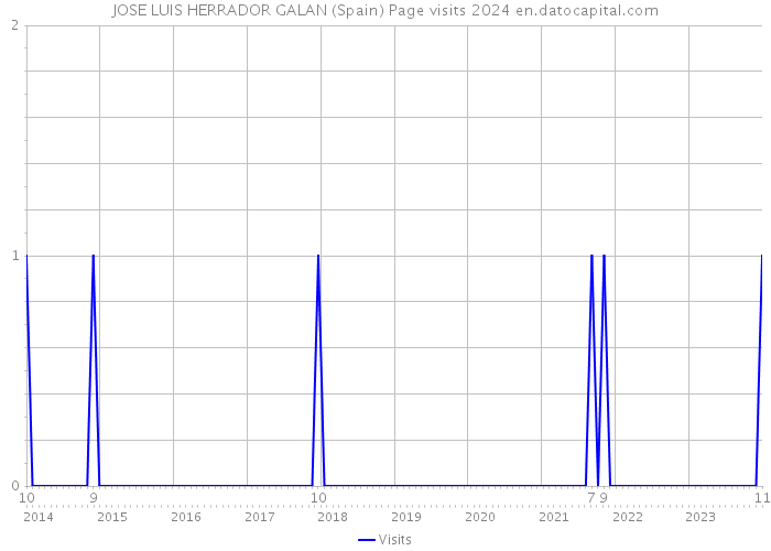 JOSE LUIS HERRADOR GALAN (Spain) Page visits 2024 