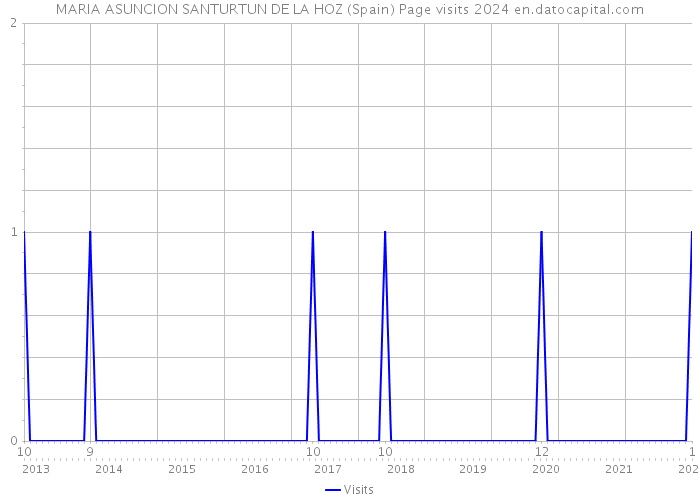 MARIA ASUNCION SANTURTUN DE LA HOZ (Spain) Page visits 2024 