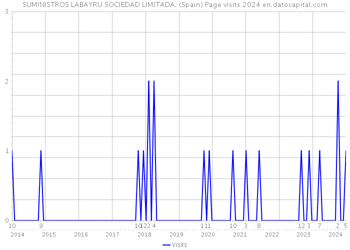 SUMINISTROS LABAYRU SOCIEDAD LIMITADA. (Spain) Page visits 2024 