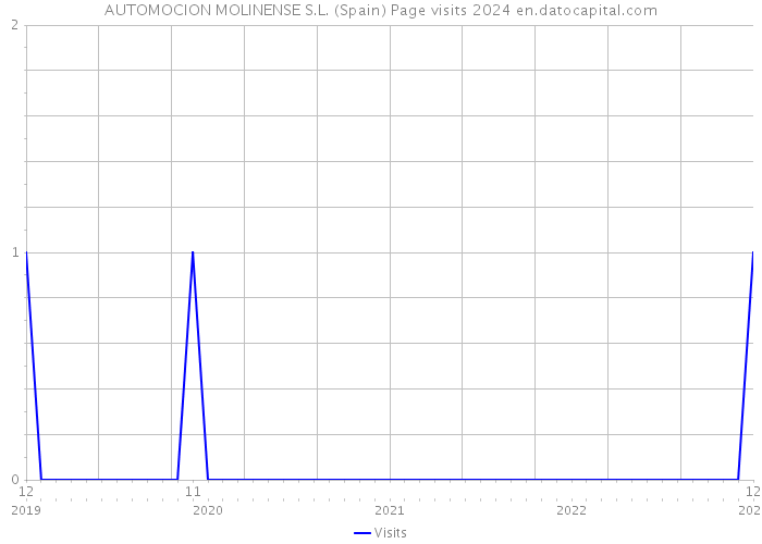 AUTOMOCION MOLINENSE S.L. (Spain) Page visits 2024 