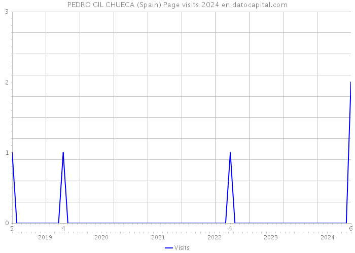 PEDRO GIL CHUECA (Spain) Page visits 2024 