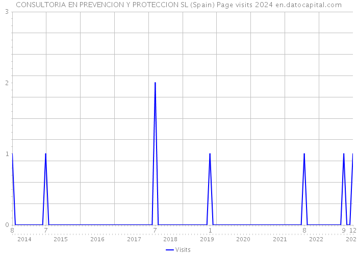 CONSULTORIA EN PREVENCION Y PROTECCION SL (Spain) Page visits 2024 