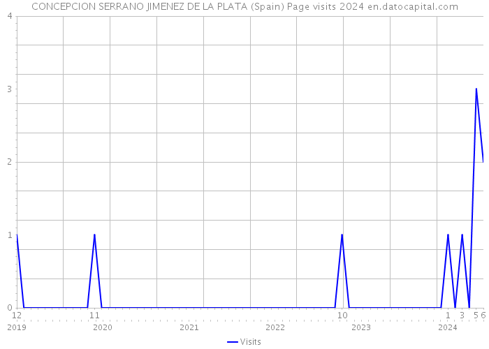 CONCEPCION SERRANO JIMENEZ DE LA PLATA (Spain) Page visits 2024 