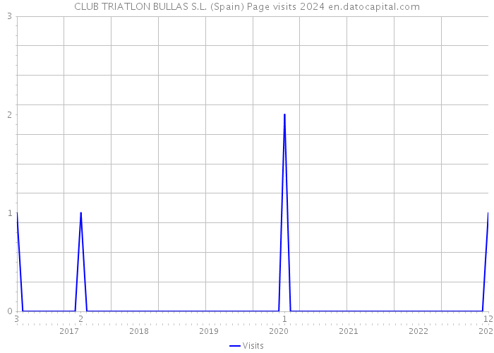 CLUB TRIATLON BULLAS S.L. (Spain) Page visits 2024 