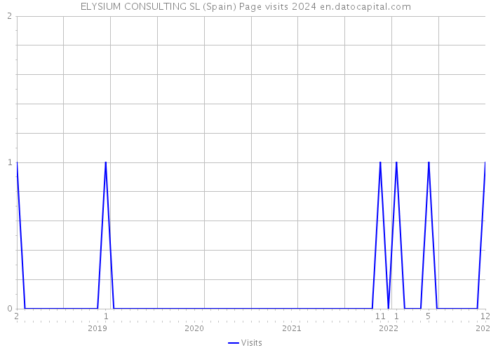 ELYSIUM CONSULTING SL (Spain) Page visits 2024 