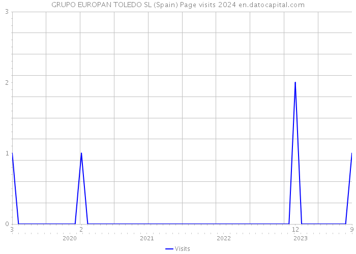 GRUPO EUROPAN TOLEDO SL (Spain) Page visits 2024 