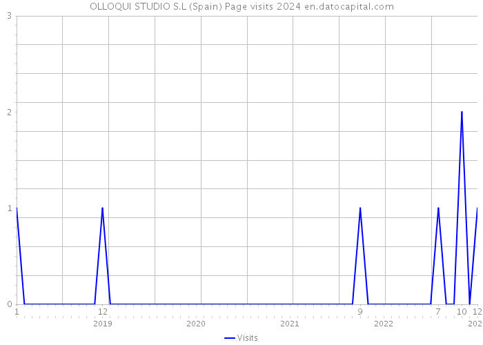 OLLOQUI STUDIO S.L (Spain) Page visits 2024 