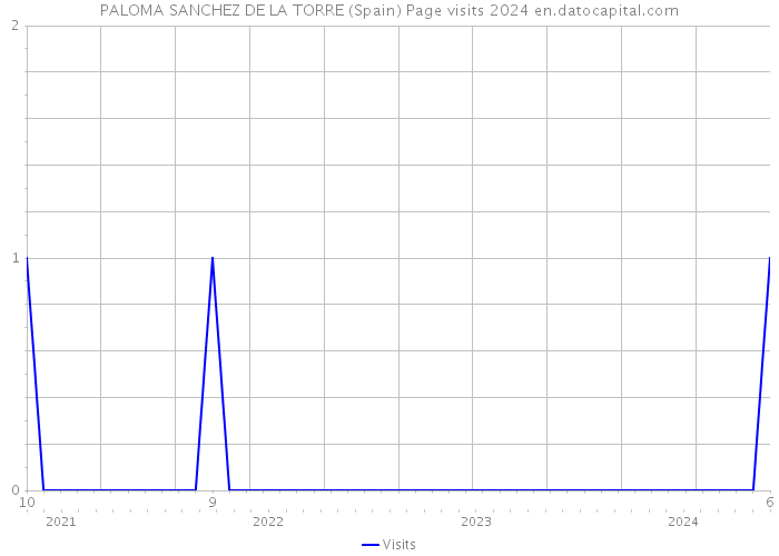 PALOMA SANCHEZ DE LA TORRE (Spain) Page visits 2024 