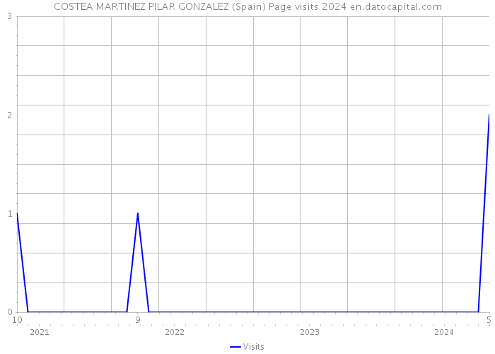COSTEA MARTINEZ PILAR GONZALEZ (Spain) Page visits 2024 