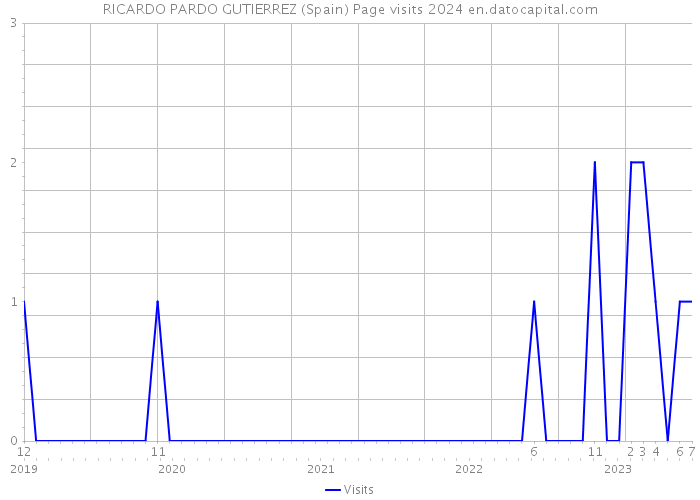 RICARDO PARDO GUTIERREZ (Spain) Page visits 2024 