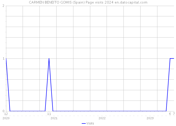 CARMEN BENEITO GOMIS (Spain) Page visits 2024 