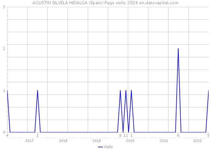 AGUSTIN SILVELA HIDALGA (Spain) Page visits 2024 