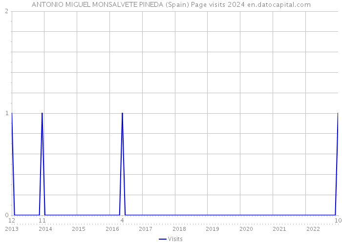 ANTONIO MIGUEL MONSALVETE PINEDA (Spain) Page visits 2024 