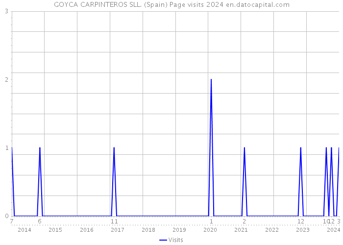 GOYCA CARPINTEROS SLL. (Spain) Page visits 2024 