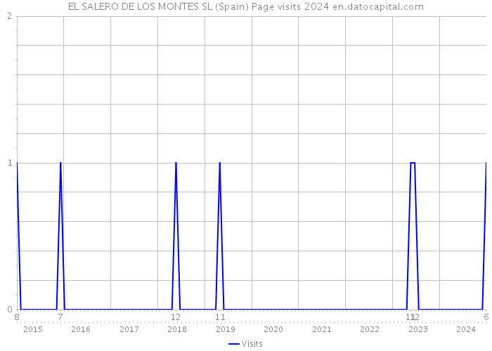 EL SALERO DE LOS MONTES SL (Spain) Page visits 2024 