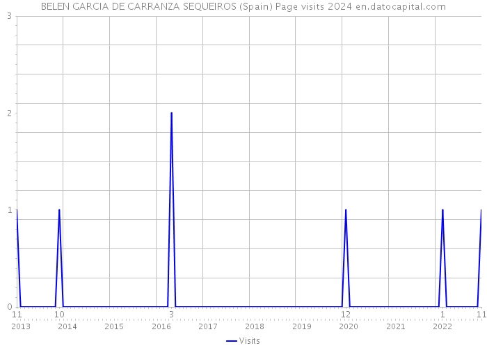 BELEN GARCIA DE CARRANZA SEQUEIROS (Spain) Page visits 2024 