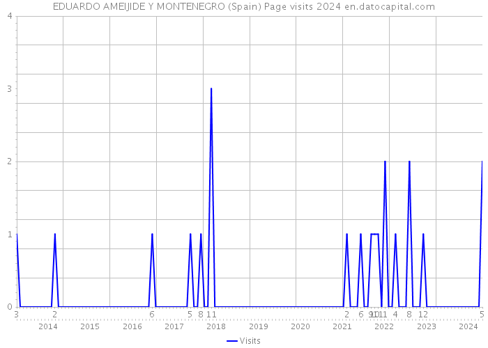 EDUARDO AMEIJIDE Y MONTENEGRO (Spain) Page visits 2024 