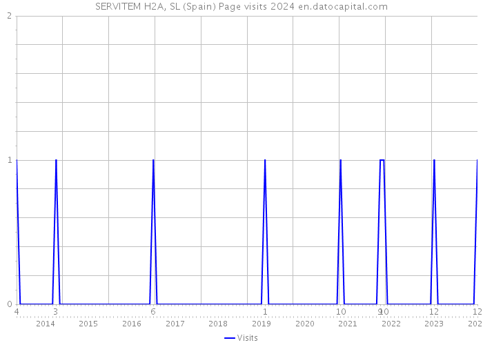 SERVITEM H2A, SL (Spain) Page visits 2024 