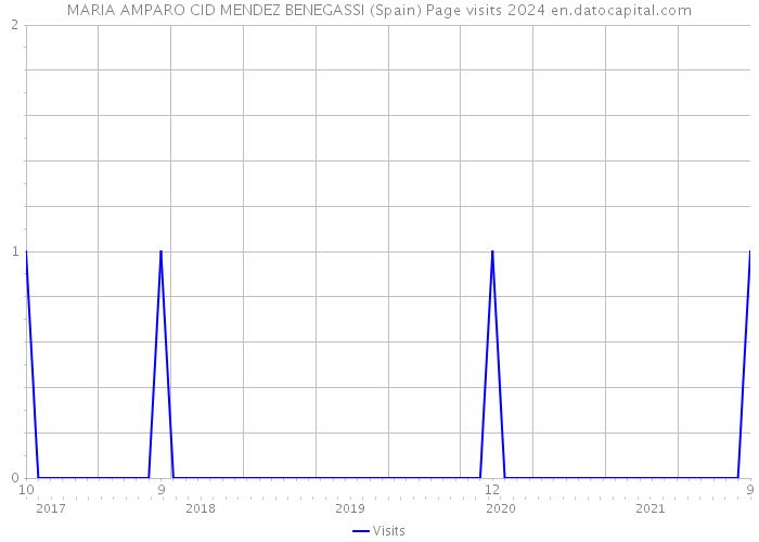 MARIA AMPARO CID MENDEZ BENEGASSI (Spain) Page visits 2024 