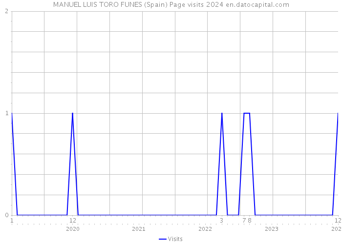 MANUEL LUIS TORO FUNES (Spain) Page visits 2024 