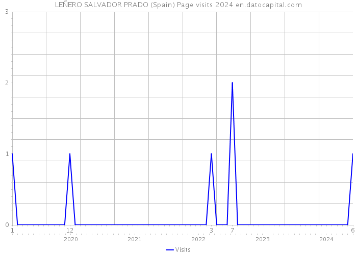 LEÑERO SALVADOR PRADO (Spain) Page visits 2024 