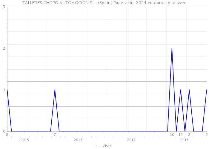 TALLERES CHOPO AUTOMOCION S.L. (Spain) Page visits 2024 